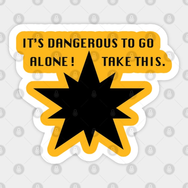 Black Star Safety Sticker by Dark Coven Studios